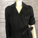 Etcetera NWT  black wrap dress with long sleeves size 2 Photo 3