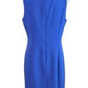 Harper Rose Sheath Midi Dress Fold Collar Sleeveless Blue Purple Women’s Size 12 Photo 4