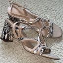 Gibson Latimer Size 8  Suede Reptile Strappy Sandals Photo 1