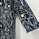 Habitat  Palm Beach Floral Swing Tunic Navy Blue Pockets Lagenlook Size L Photo 4