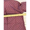 Joan Rivers  Polka Dot Purple Button Up Blouse Work Career Novelty Size 6 Photo 5