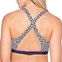 Jag jeans NWT Jag Navy Tiki Geo Twist Front Cross Back Bikini Top Photo 1