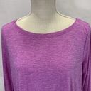 Athleta Long Sleeve Siri Bubble Hem Purple Shirt Size Large Photo 0