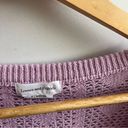 Lovers + Friends Revolve  Purple Cropped Crochet Sweater Photo 3