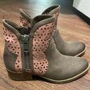 Boutique Booties Brown Size 7 Photo 0