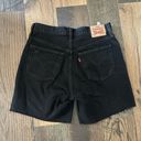 Levi’s Levi's 501 Womens Black Denim High Rise Mid Thigh Cut-Off Shorts Size 29 Photo 2