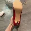 Guess Red  Open Toe Heels Photo 6