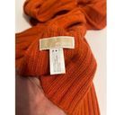 Michael Kors Michael by  Orange Cable Knit Scarf Photo 5