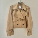 Abercrombie & Fitch Abercrombie Women's Short Cropped Trench Coat - Tan, M Photo 0