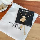 Coach NWT  Pave Butterfly Bolo Necklace Photo 4