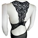 Marilyn Monroe Womens MEDIUM black lace-Detail Open Back bodysuit MARYLIN MAROE​ Photo 10