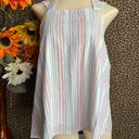 Doe & Rae ✅3/$30✅ NWT  Striped Cotton Halter Neck Tank Blouse | MEDIUM | Photo 2