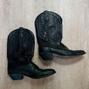 Black Cowboy Boots Size 8.5 Photo 1