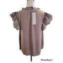 Parker NWT Adyson  in Mocha Size 1X Blouse Photo 2