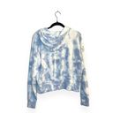 Aerie Offline by  Women’s Fleece Cloud Tie Dye Crop Hoodie in Blue/White Size S Photo 10