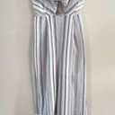 Red Carter Women’s KIMBERLY Striped Tie Front Jumpsuit Size L Photo 2