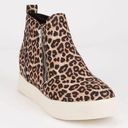 Soda Zip Platform Leopard Print Womens Sneakers Size 9 Photo 0