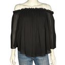 Romeo + Juliet Couture  Black Off the Shoulder Top Size M Photo 3