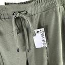 Nine West  NWT Green Tie-Waist Mid Rise Tapered Ankle Stretchy Jogger Size L Photo 2