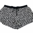 Sequin Hearts  Triangle Shapes Shorts, Black, White Photo 0