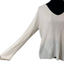 Lululemon  What‎ The Heart Wants Sweater Size Medium Cream V Neck Cotton Photo 6