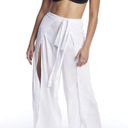 Elan  White Tie Waist Beach Cover Up Pants Photo 0