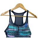 Free Country  Swimwear 1/4 Zip Tropic Turquoise Racerback Swim Top XXL  NEW Photo 1