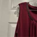 Carmen Marc Valvo Carmen by  Maroon Sleeveless Blouse 2X Photo 3