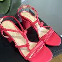 PARKE MARION  Hannah 85mm Sandals Coral Orange Womens 7.5 Photo 6