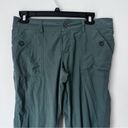 Marmot  Ginny Hiking Pants Womens Green Roll Up UPF30 Stretch Lightweight Sz 12 Photo 6