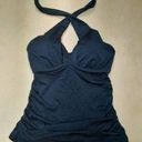 Athleta  Size 32B/C Dress Blue Aqualuxe Bra Cup 2 Way Tankini Top Photo 0