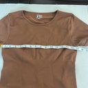 One Piece Women’s Brown OQQ  short sleeve fitted bodysuit, size XL Photo 7