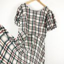 Krass&co Ivy City  Molly Plaid Flare Dress 1X Puff Sleeves Knee Length Plus Size Photo 13