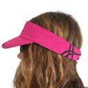 ASICS  Women's Hat Pink Adjustable Cap Visor Baseball Golf Running Gym Tennis NWT Photo 4