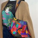 Vintage 90s Y2K Laurel Burch Woman Spirit Beaded Colorful Shoulder Bag Purse new Photo 14