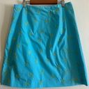 Talbots  Embroidered Dragonflies on Azure Skirt Photo 0