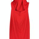 Lulus  Dress Women's Sz M Halter Neck Sleeveless Cocktail Party Dress Solid Red Photo 1