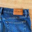 Lucky Brand  MidRise Crop Wide Leg Medium Wash Jeans Size 10/30 Raw Hem Photo 8