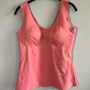 Knix (XXL 2XL) LuxeLift Tank Top Wireless Coral Pink Fitted Stretchy Cami Photo 0