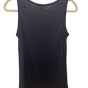 Tory Burch Dark Navy Blue Button Accent Tank Blouse Size Small Photo 3