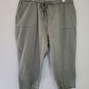 Cato  Green Cotton Raw Hem Cropped Pants NWT Photo 0