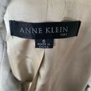 Anne Klein  Women's Gray Wool Blend One-Button Blazer Size 6 Tailored Long Sleeve Photo 5