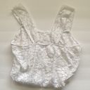 Ruby  Ribbon white lace square neck cami tank, size medium Photo 6