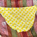 JC Penny NWT  Yellow White Basket Weave Print Bikini Bottom size Medium Photo 3