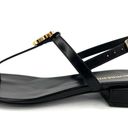 Burberry  Emily TB Logo Slingback Thong Monogram Leather Sandal EU 36 - US 6 Photo 10