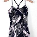 Lululemon  Power Y Tank Graphic Print Black/Gray Size 4 Photo 0