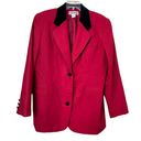 Jennifer Moore  Red Wool Blazer Size 16 Photo 0