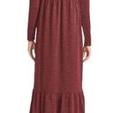 Betsey Johnson  Sparkle Metallic Rib Midi Dress Wine Size S NWT Photo 1