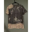 Boutique  Gray Leopard Western Short Sleeve Shirt Size Small NWOT Photo 5