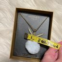 Monet  Fairy Pendant Necklace Gold Tone 32-34” chain in Box Photo 6